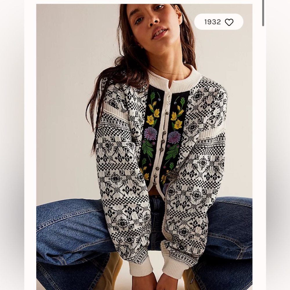 We the free Nordic cardi